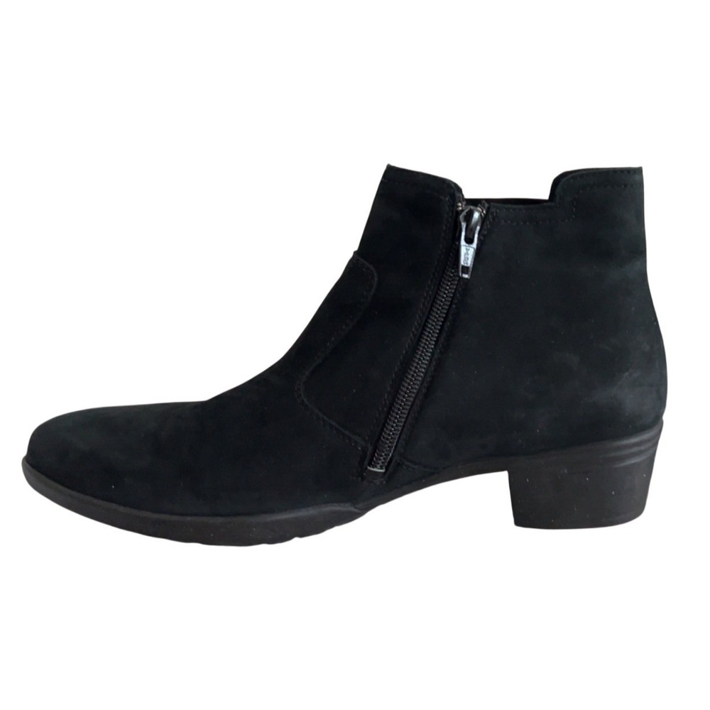 Women's Hartjes Black Ankle Boots Comfort Side Zip | SZ: 6 - Picture 6 of 9